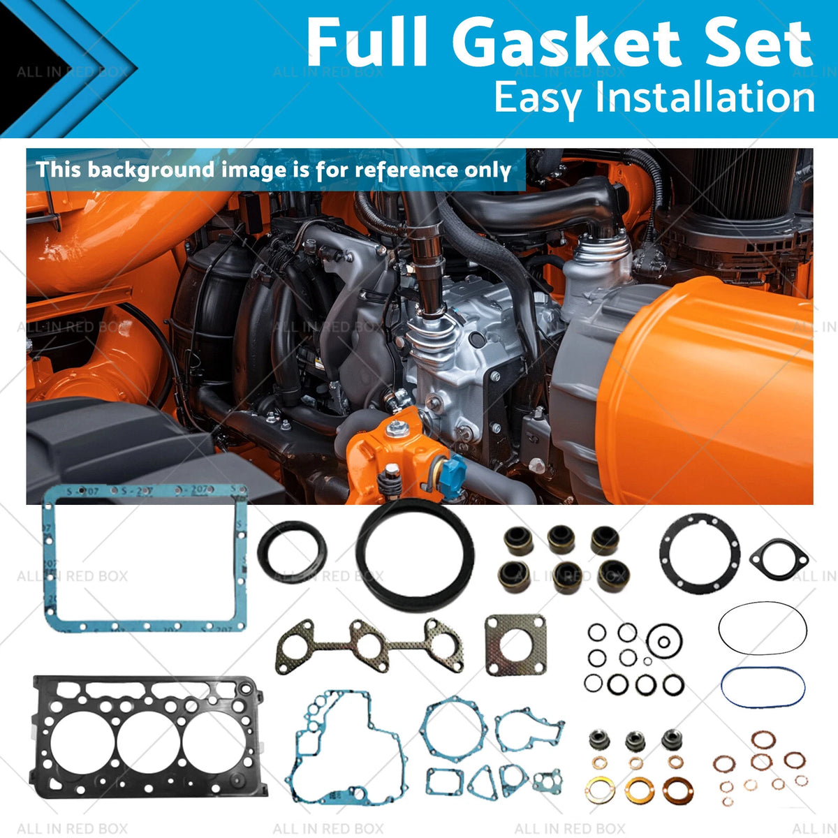 Full Gasket Set for Kubota D722 (STD) (07916-28695)