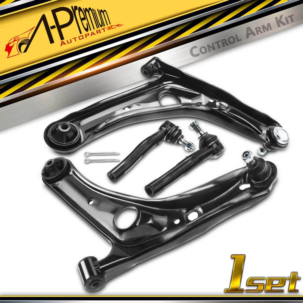 Front Lower Control Arm with Ball Joint & Tie Rod for Toyota Echo (2000-2002)