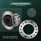 2X 2" Wheel Spacers 8x6.5 14x1.5 for Chevy Silverado GMC Sierra 2500HD (2001–2010)