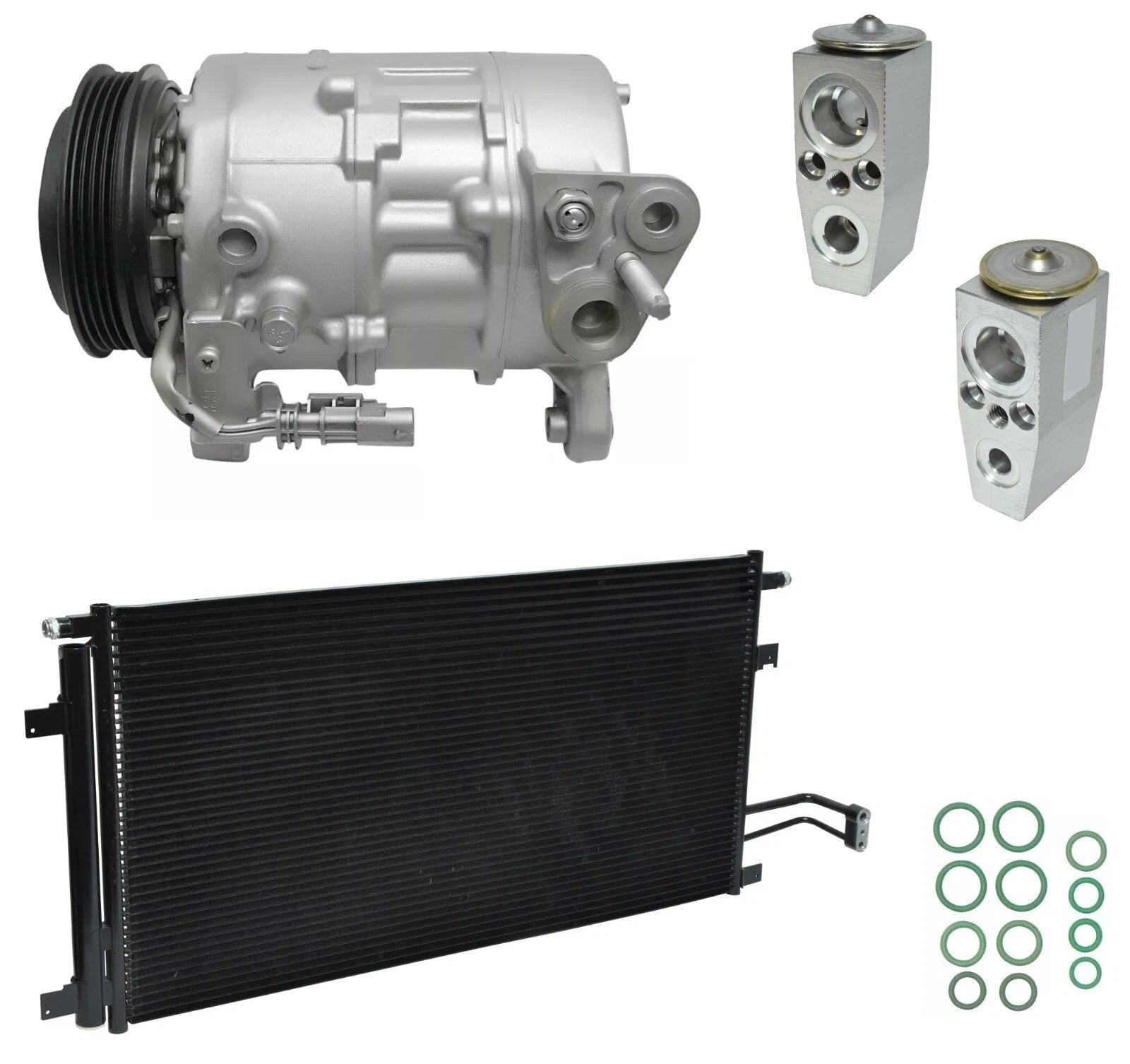 A/C Compressor Kit with Condenser for Cadillac Escalade ESV 6.2L (2015–2018)