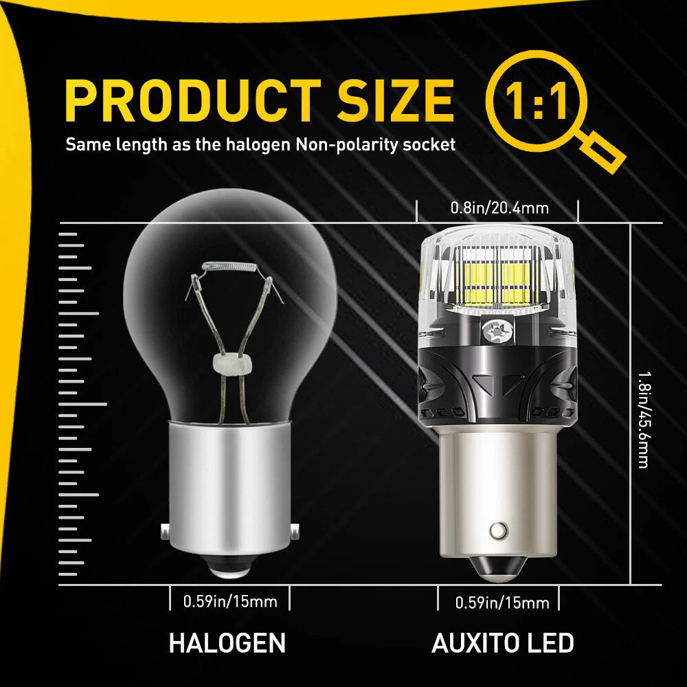 Set of 2 LED Backup Reverse Bulbs for Make Model (YYYY–YYYY)