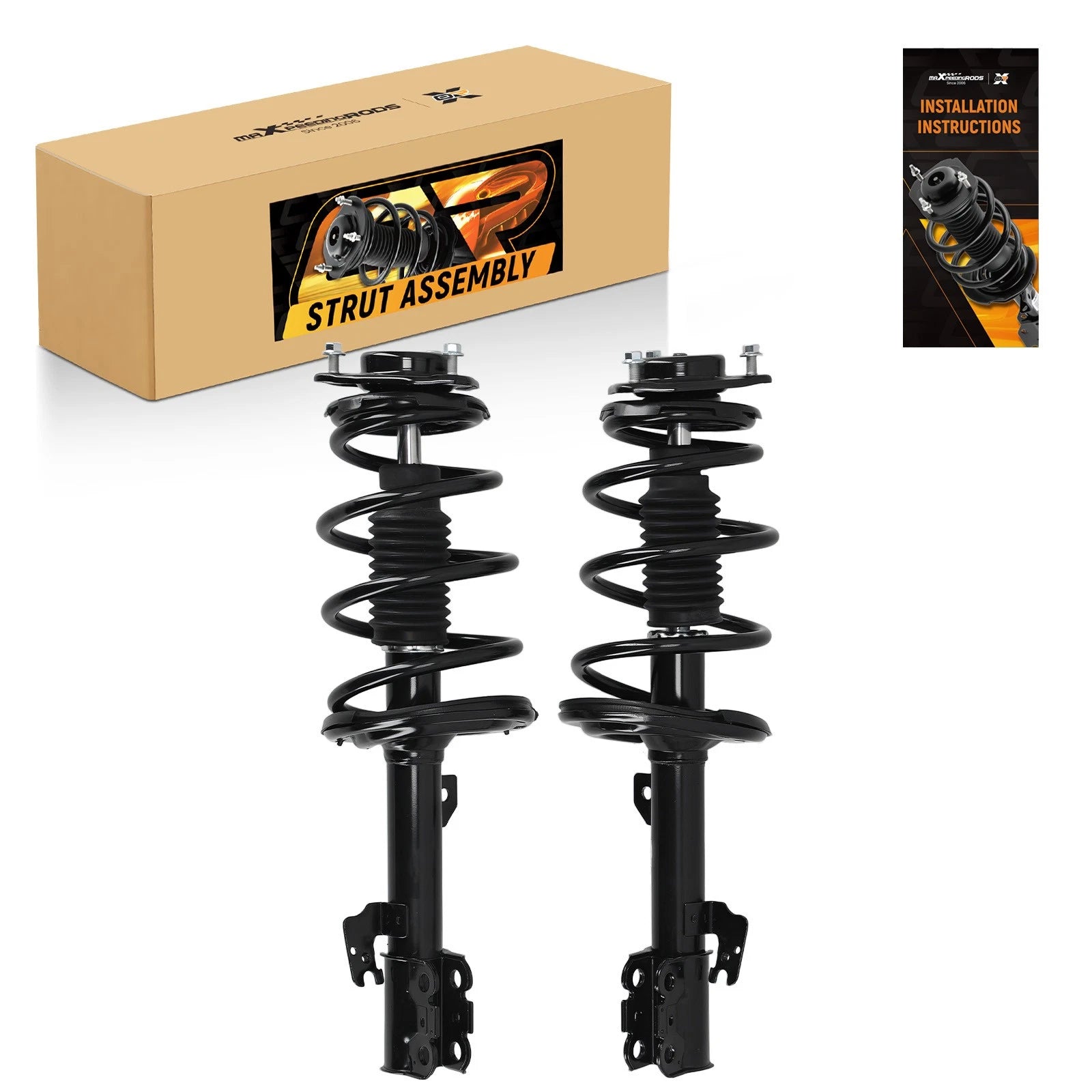 Front Pair Quick Struts Shocks w/ Springs for Toyota Sienna (2011–2014)