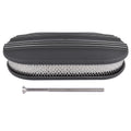 15" Oval Half Finned Aluminum Black Air Cleaner Assembly for SBC BBC (305–350)