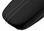 Leather Console Lid Armrest Cover for Acura TLX (2015–2020) White Stitch