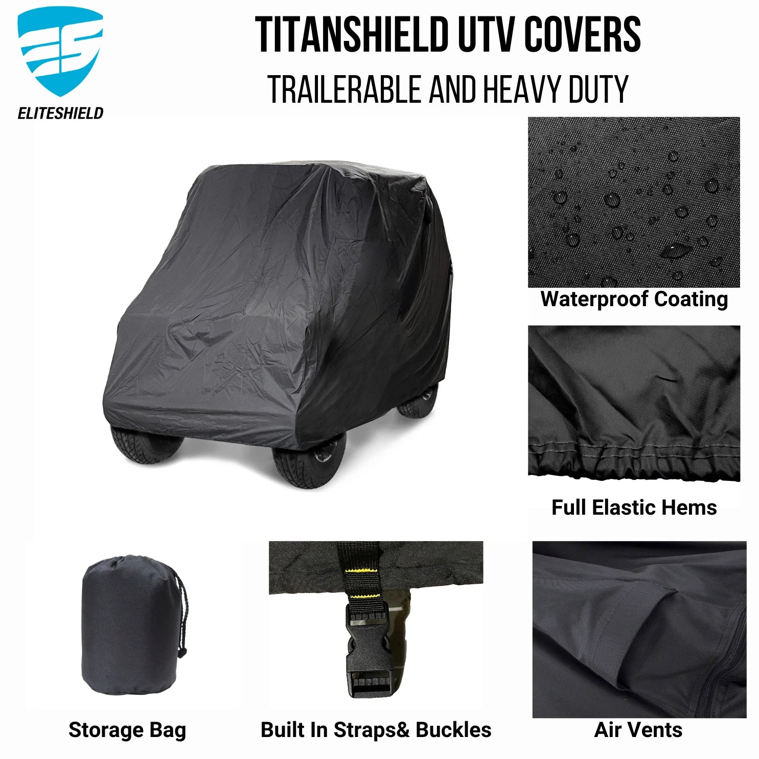 UTV Storage Cover for Polaris Ranger Crew XP 6x6 (2015–2023) Waterproof