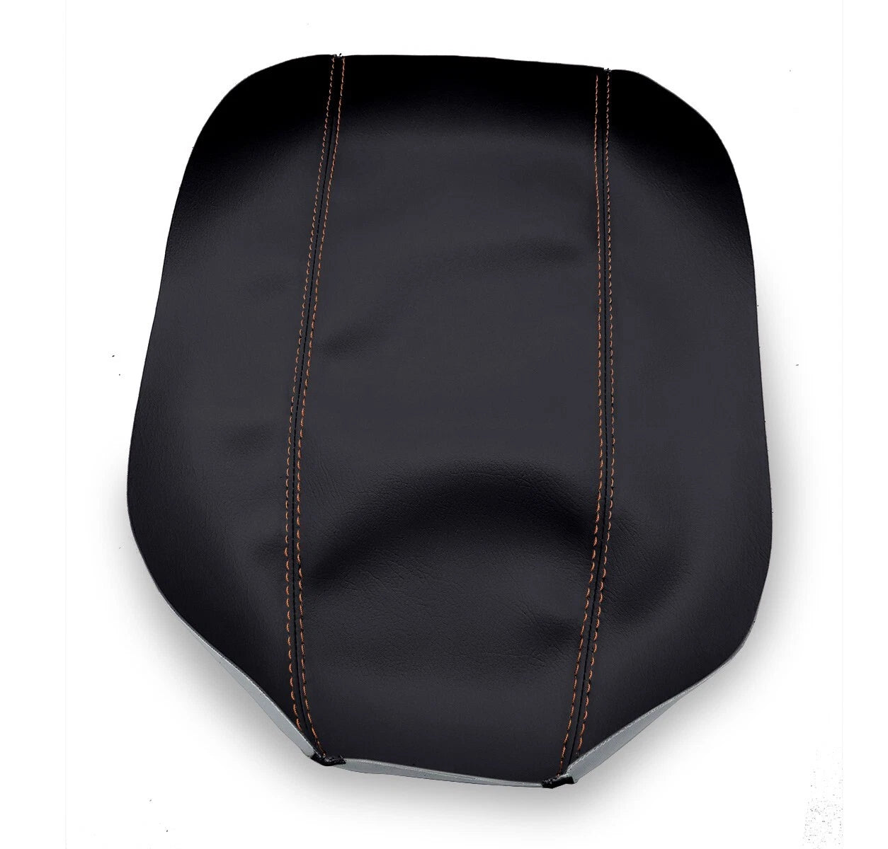 Leather Synthetic Console Armrest Cover for Dodge Nitro (2007–2011) Orange Stitch