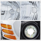 OE Style Chrome Housing Amber Corner Headlight for Pontiac Grand Prix (2004–2008)