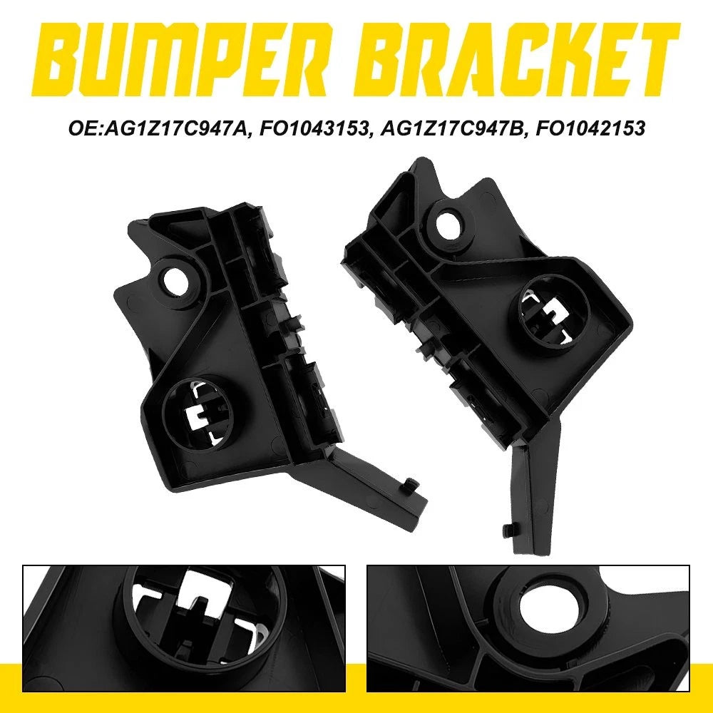 Pair Front Outer Bumper Cover Support Bracket for Ford Taurus (2010–2019)