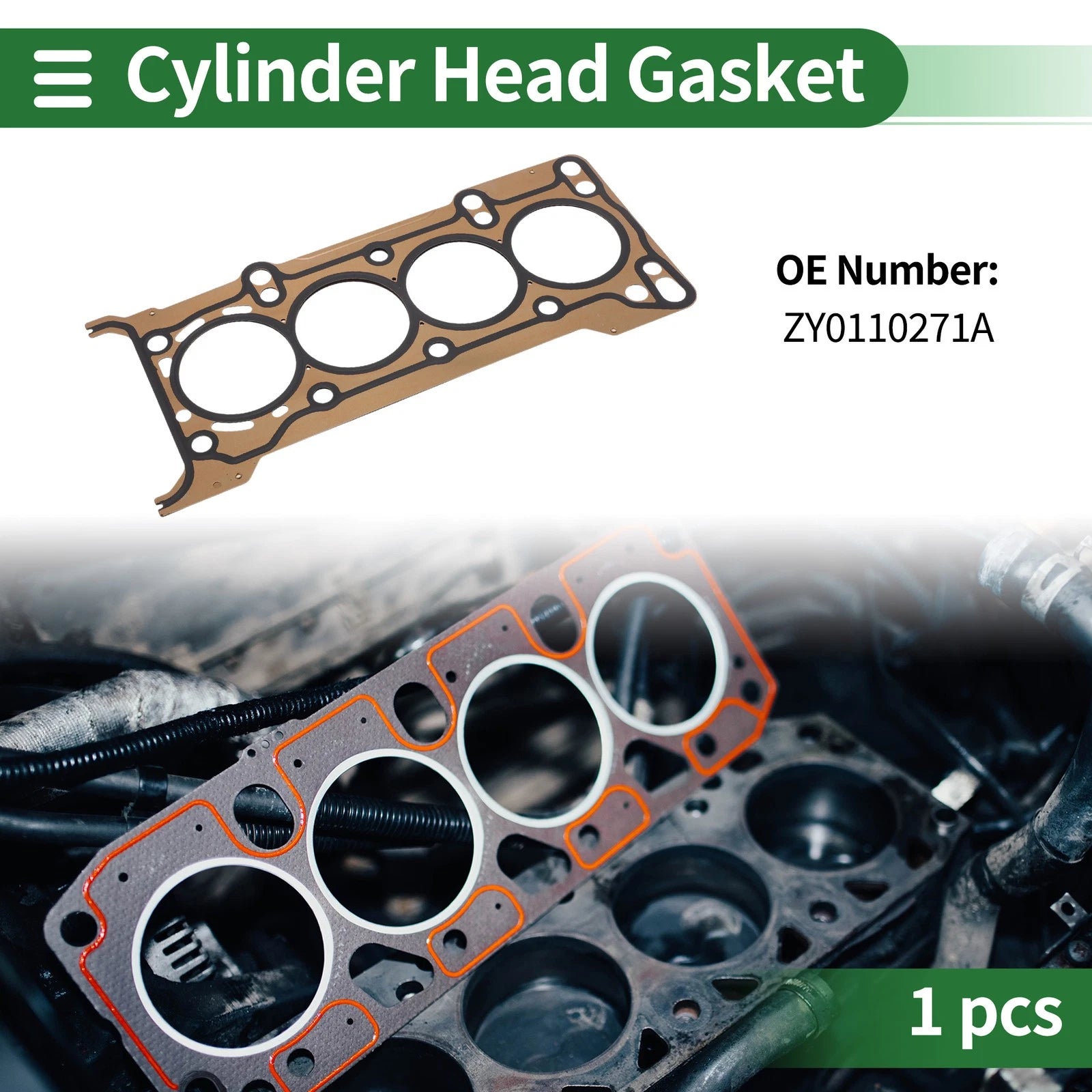 Cylinder Head Gasket No.ZY0110271A for Mazda 3 1.6L (2003–2014)