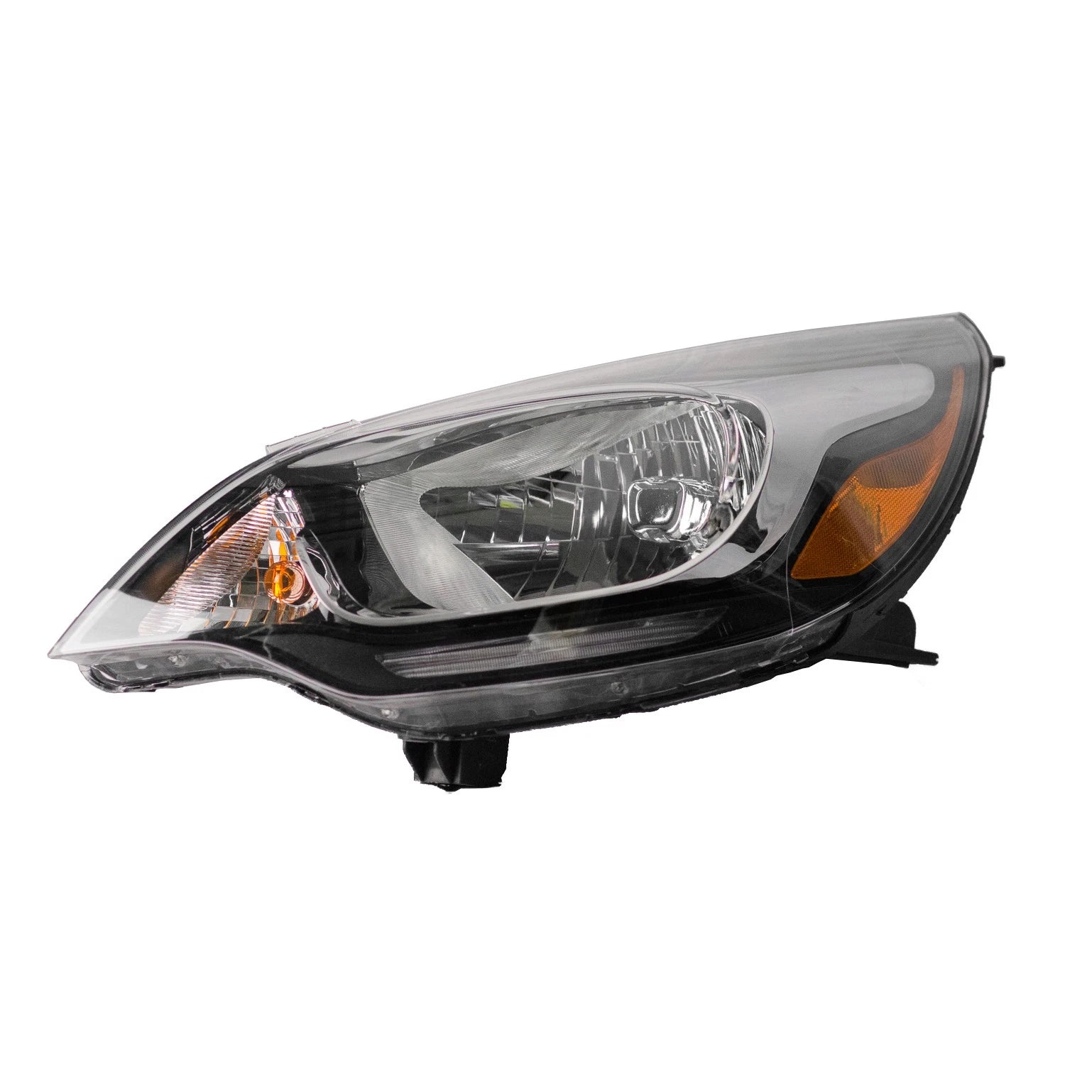 Replacement Driver Side Halogen Headlight Assembly w/LED Accents