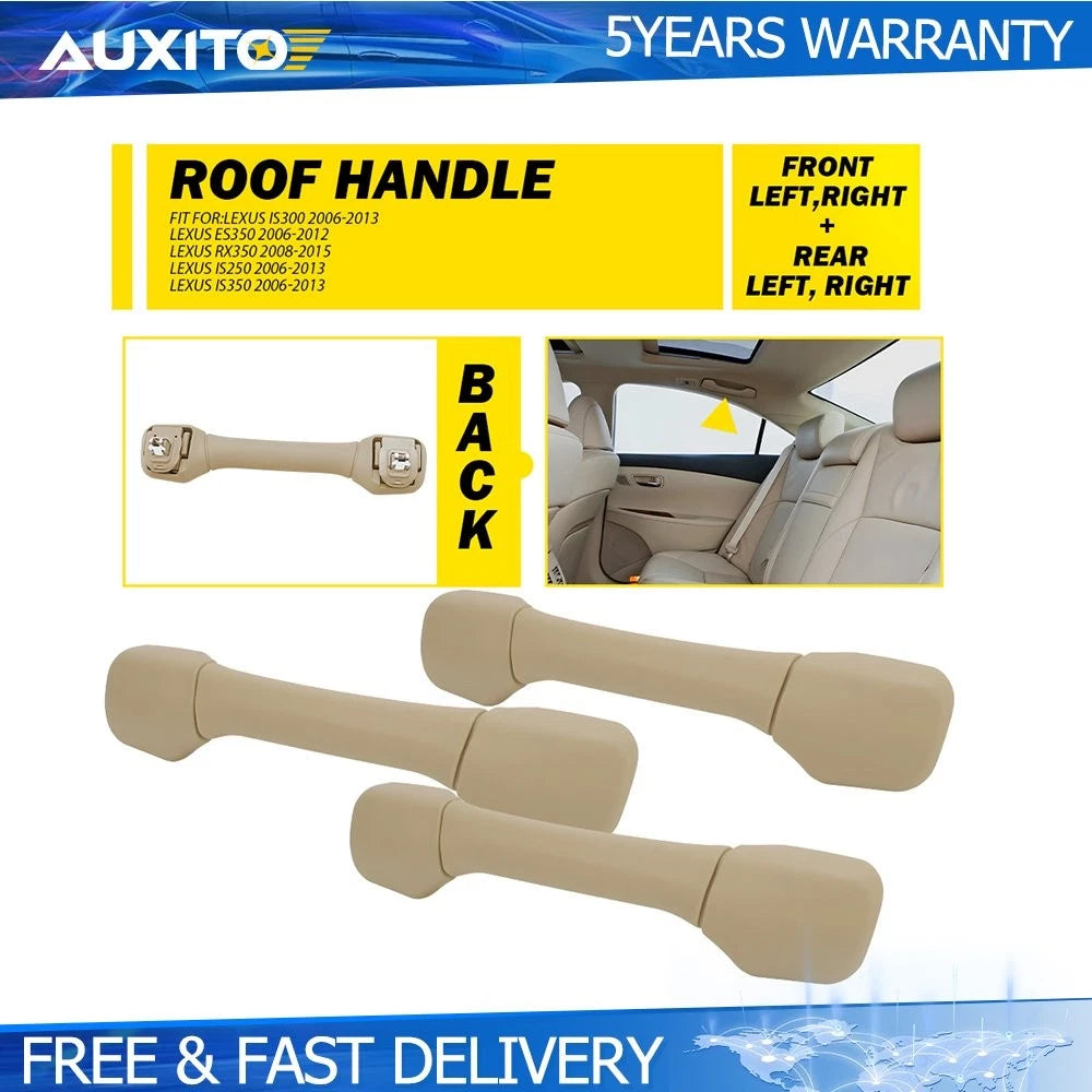 3X Beige Interior Roof Ceiling Pull Handle for Lexus IS300 ES350 IS250 (2001–2005)