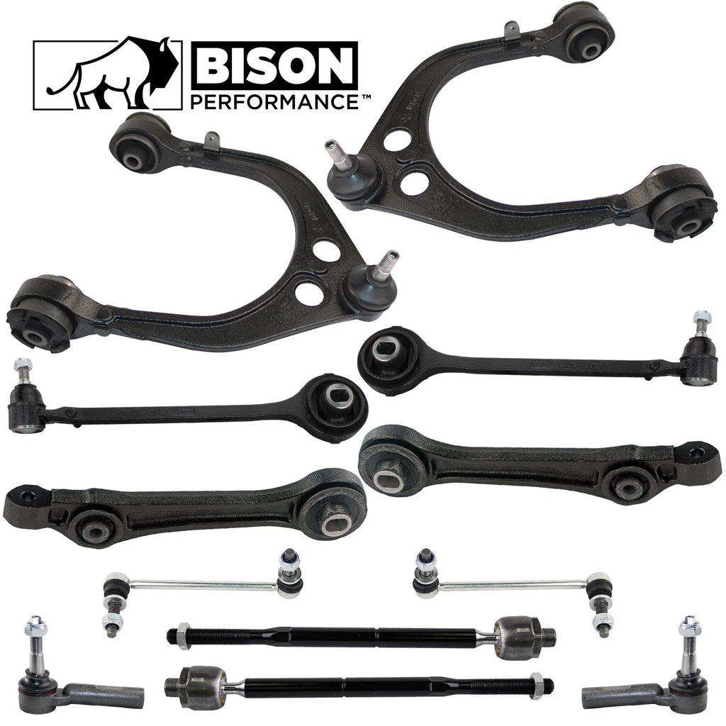 12pc Front Control Arm Sway Bar Tie Rods End Kit for Dodge RWD