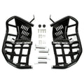 Nerf Bars for Kawasaki KFX 700 (2003–2008) - Steel Side Step Bar, Black Nets