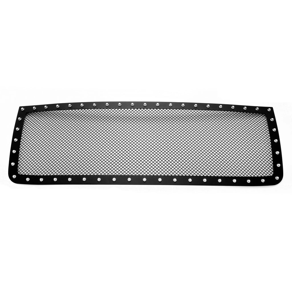 Stainless Black Mesh Rivet Grille for GMC Sierra 2500/3500 (2007-2010)
