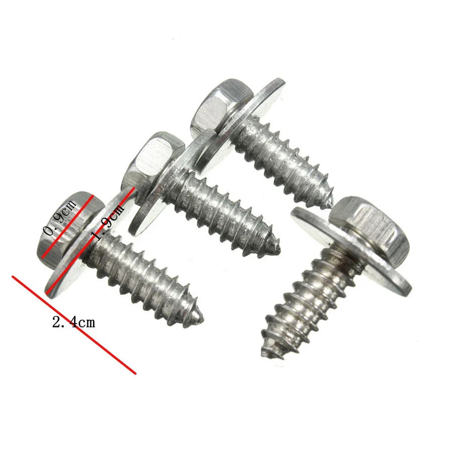 40 Pcs Car Bumper Body Panel Trim Retainer Clips Screws for Mixed Fasteners