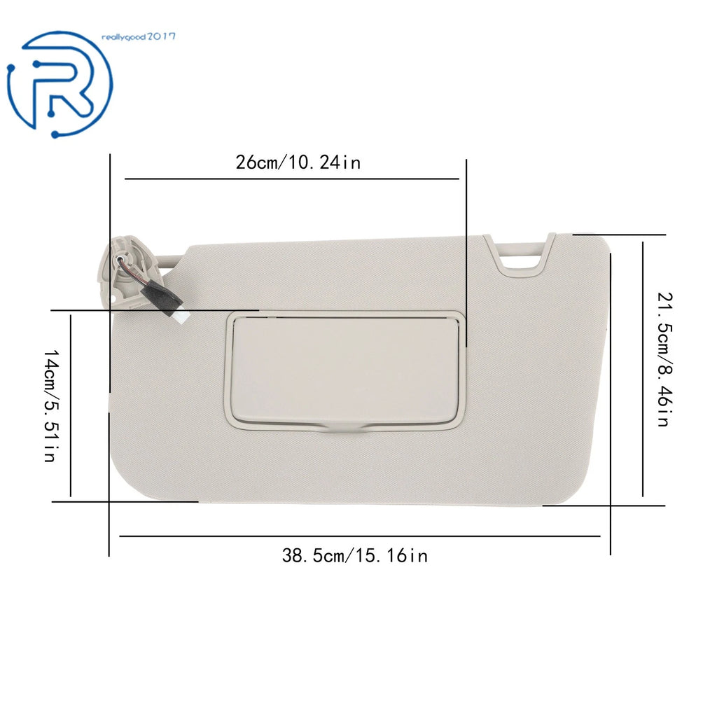Front Left Driver Sun Visor for Nissan Rogue X-Trail (2014-2020)