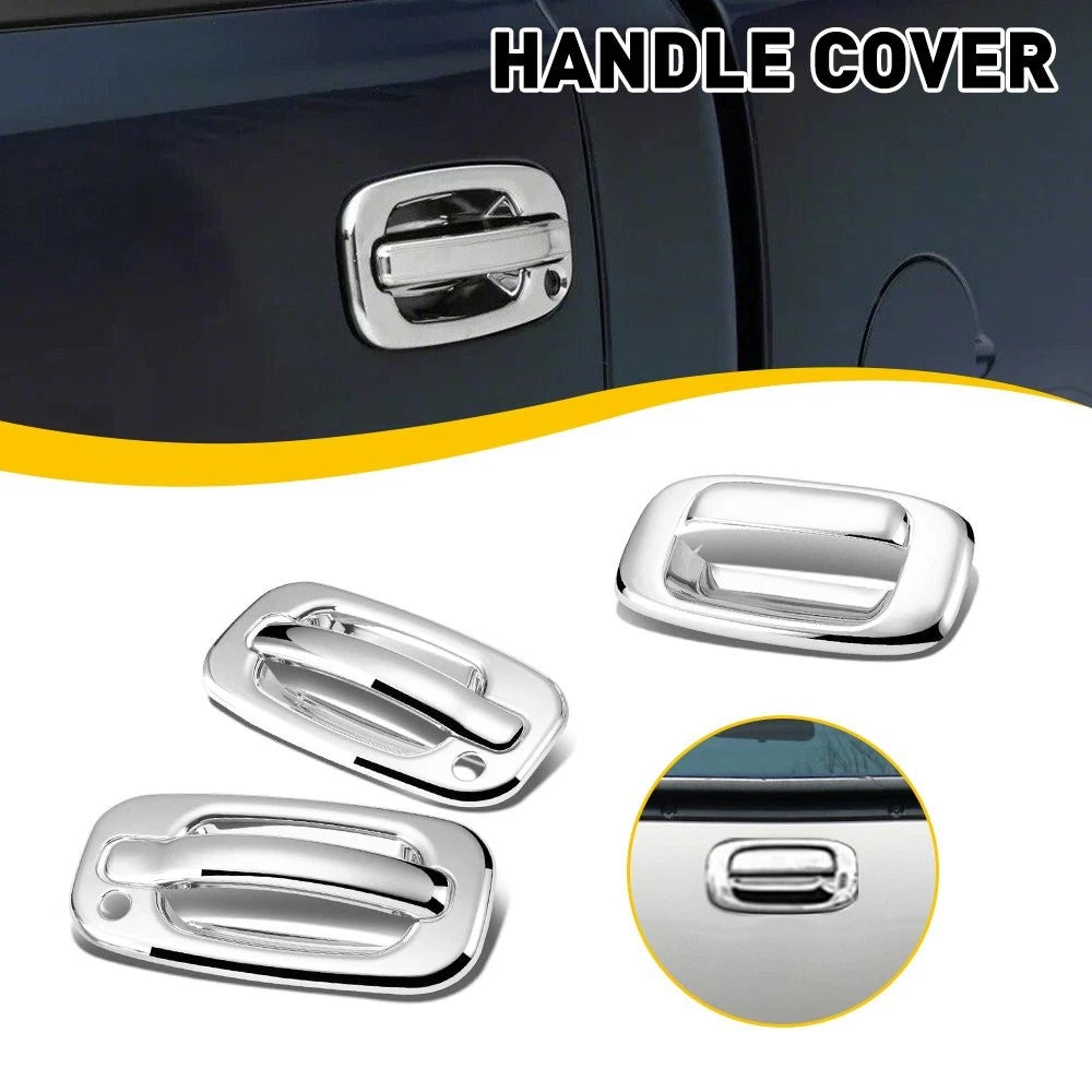 Chrome Door Handle Tailgate Cover Trim for Chevrolet GMC 1500 2500 3500