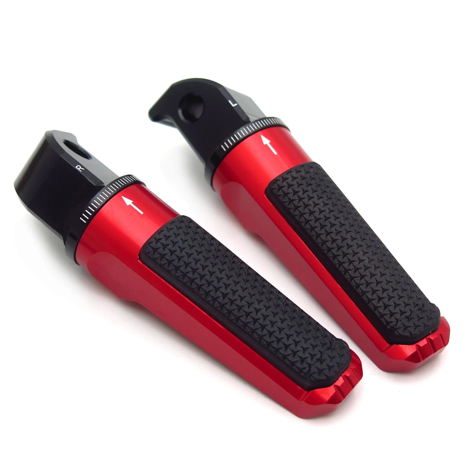 Adjustable CNC Footrest Foot Pegs for Yamaha YZF R6 FZ6 XJ6 TMAX 530 (2006–2023)