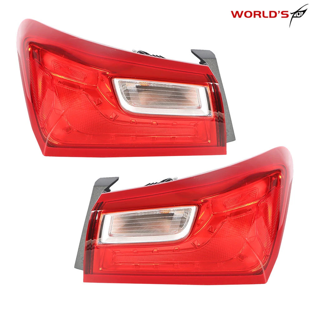 Set of 2 Outer Brake Tail Lights for Chevy Malibu (2016–2021)