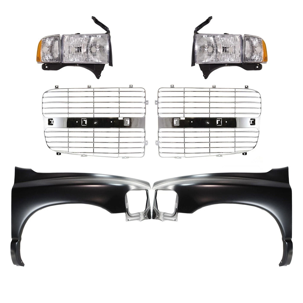 Fender Kit for Dodge Ram 1500 (2002) Front Driver and Passenger Side Steel