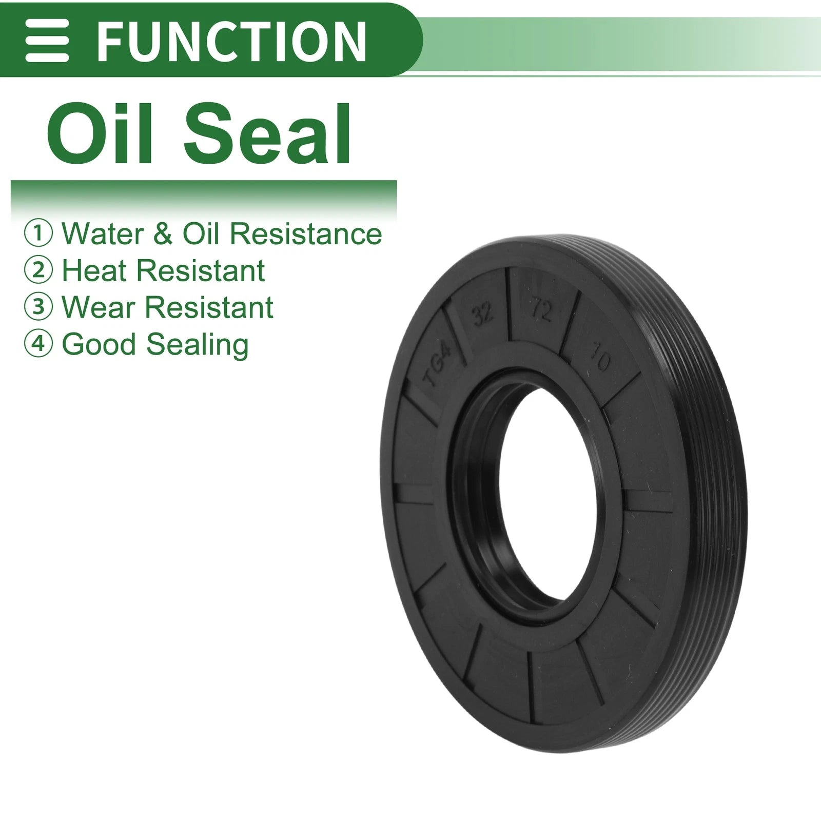 Oil Seal   - NBR Rubber 32x72x10mm