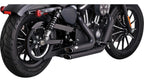 Vance & Hines Shortshots Staggered Black Exhaust for Harley XL (2014–2021)
