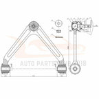 Set of 10 Control Arm Tie Rod Ends for Chrysler Aspen (2007–2009)
