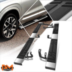 Set of 2 Polished Side Step Pads for Hyundai Santa Fe (2019–2023)