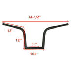 1 1/4" Fat 12" Rise Ape Hanger Handlebar for Harley FLST FXST Sportster XL