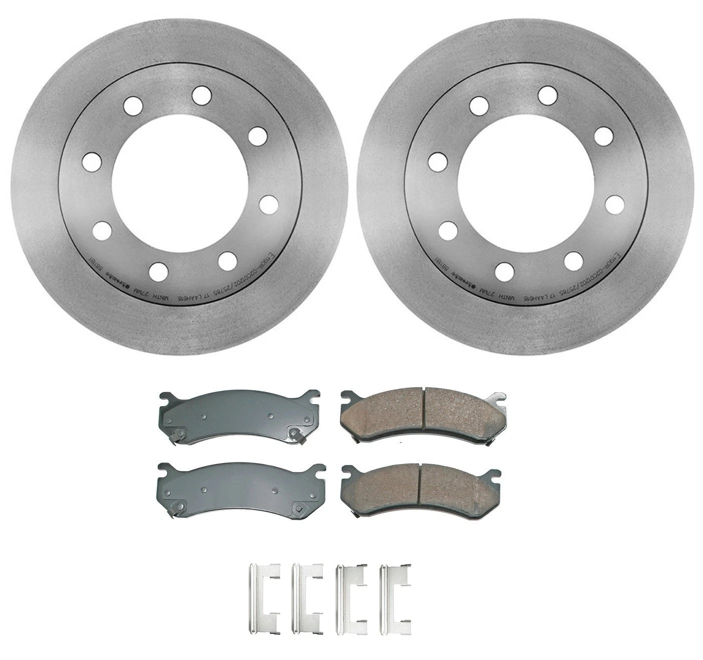 Rear Brake Kit for Chevrolet GMC (ProAct Ceramic Pads, 330mm Disc Rotors)
