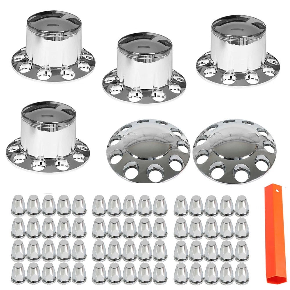 Chrome Hub Cover for Semi Truck (Fits Various Models)