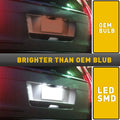 2X 6000K White LED License Plate Light for GMC Yukon / XL (2015–2020)