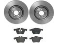Front Brake Pad and Rotor Kit for Jaguar F-Type (2014–2023) DD493XC