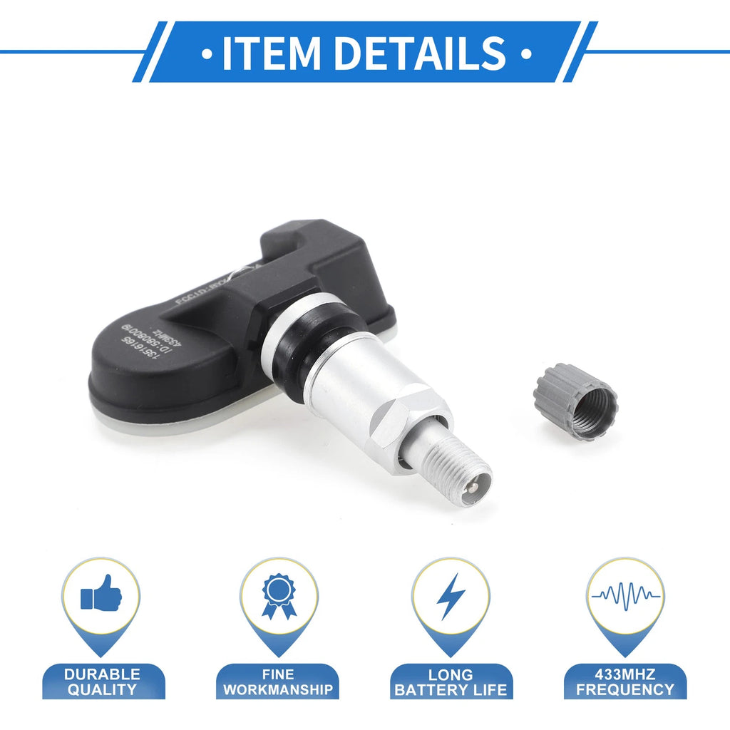 Tire Pressure Sensor for Buick Enclave (2018–2021) 13516165 433MHz