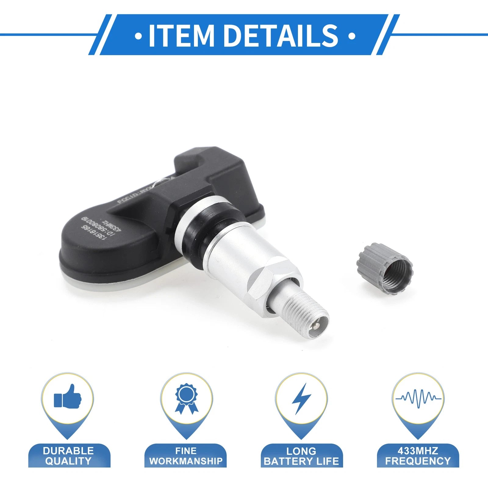 Tire Pressure Sensor for Buick Enclave (2018–2021) 13516165 433MHz