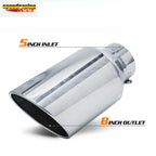 15" Slant Exhaust Pipe for Universal Applications (Chrome)