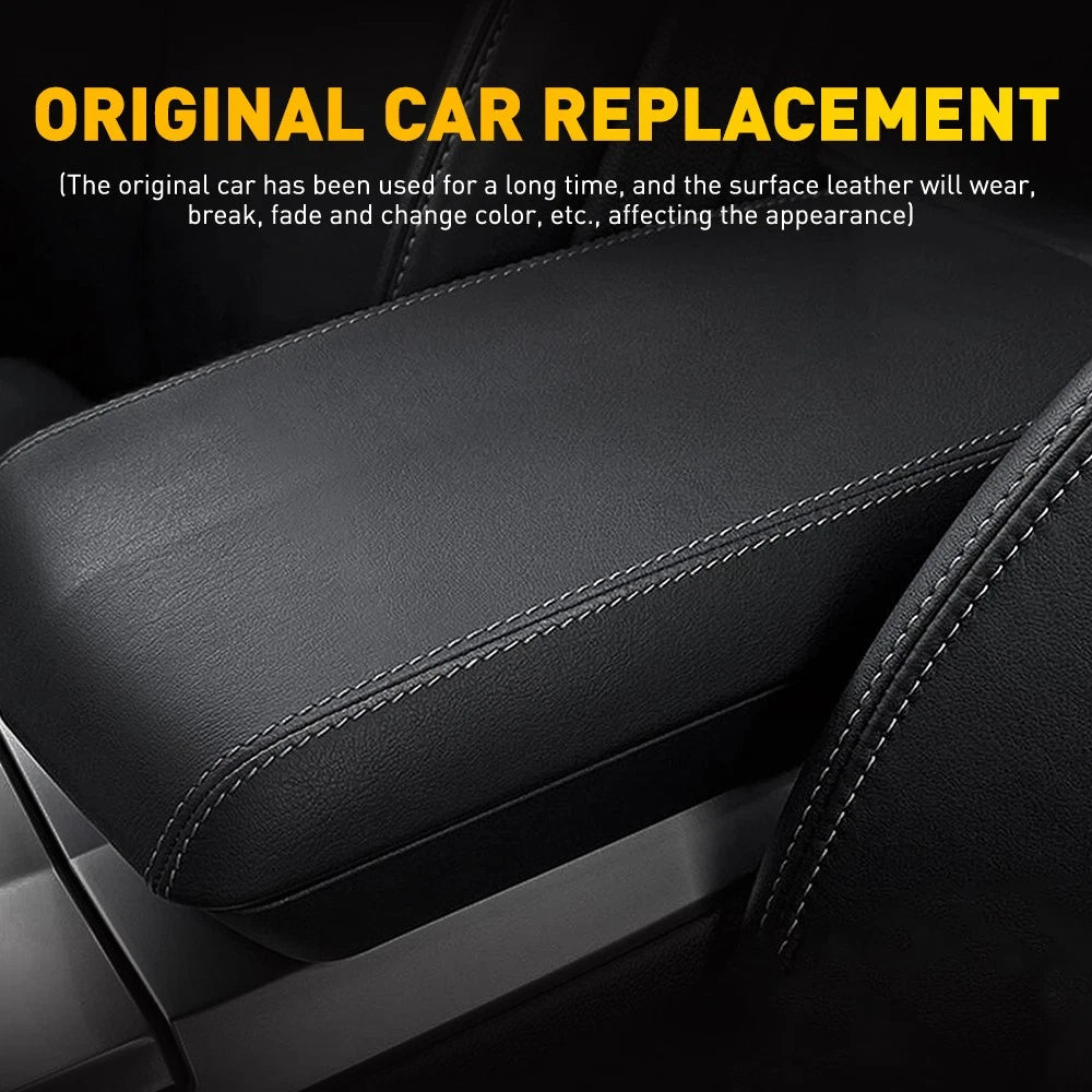 Leather Center Console Lid Armrest Cover for Cadillac CTS (2008–2014) PY