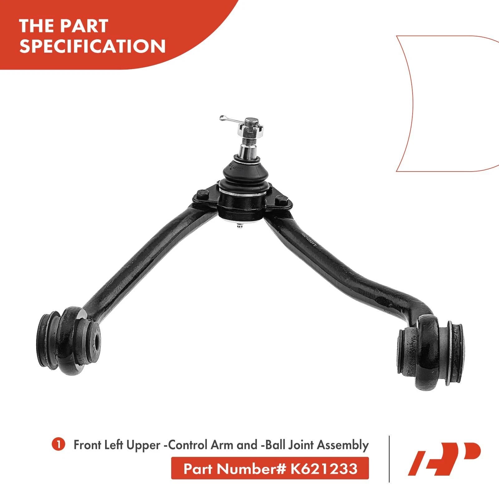 6X Front Control Arm with Ball Joints for Chevy C2500 GMC