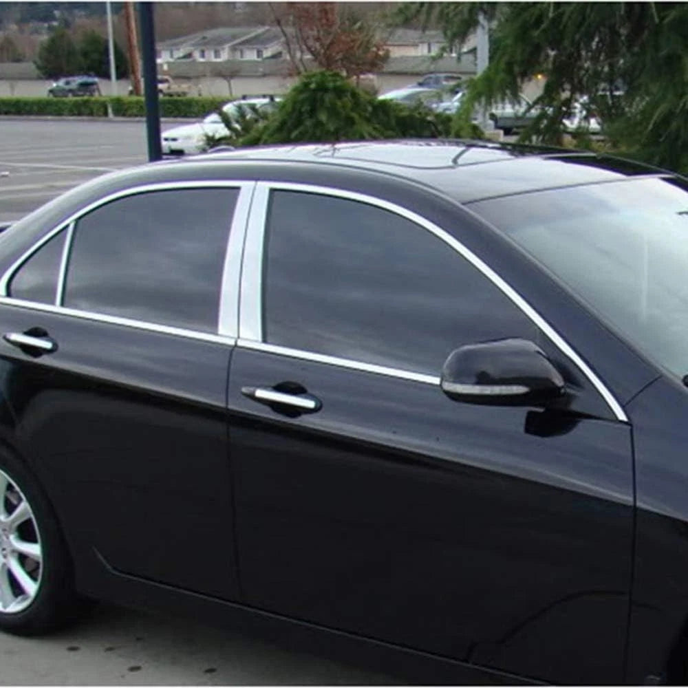Luxury FX Stainless Steel Pillar Post Trim Kit for Acura TSX (2004–2008)