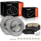Front Disc Brake Rotors & Ceramic Pads for Toyota Camry (2018-2023)