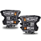 Set of 2 Headlights for Ford F150 (2015–2017)