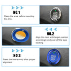 Engine Start Stop Button Cover Kit for Ford F-150 (2016–2021) Blue