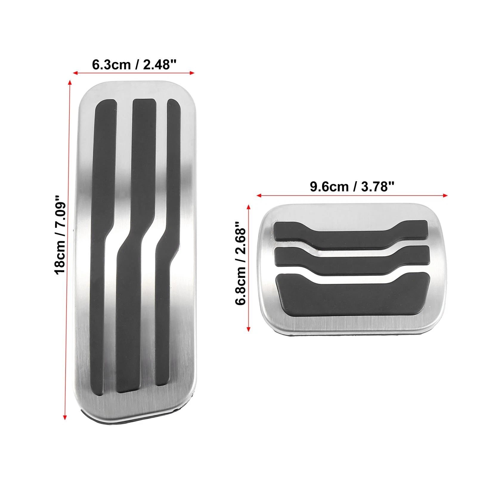 Accelerator Brake Foot Pedal Pad Cover Kit for Ford Explorer (2010–2019)