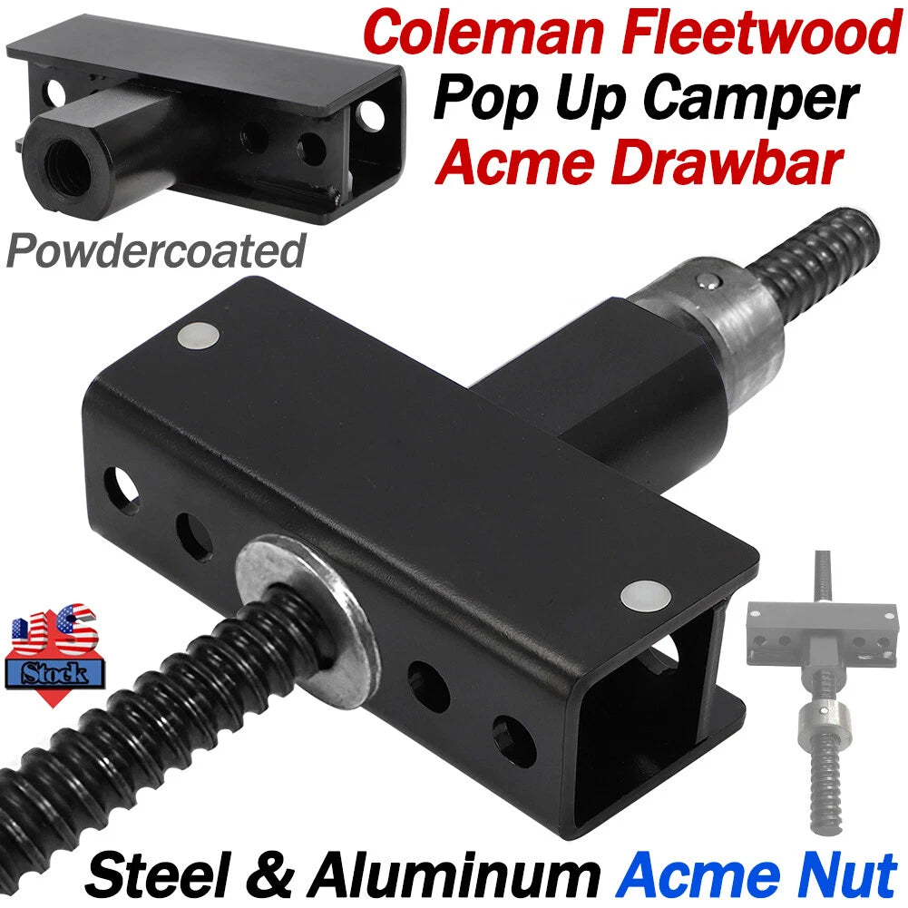 Whiffle Tree Lift Drawbar Rod & Acme Nut for Coleman Fleetwood