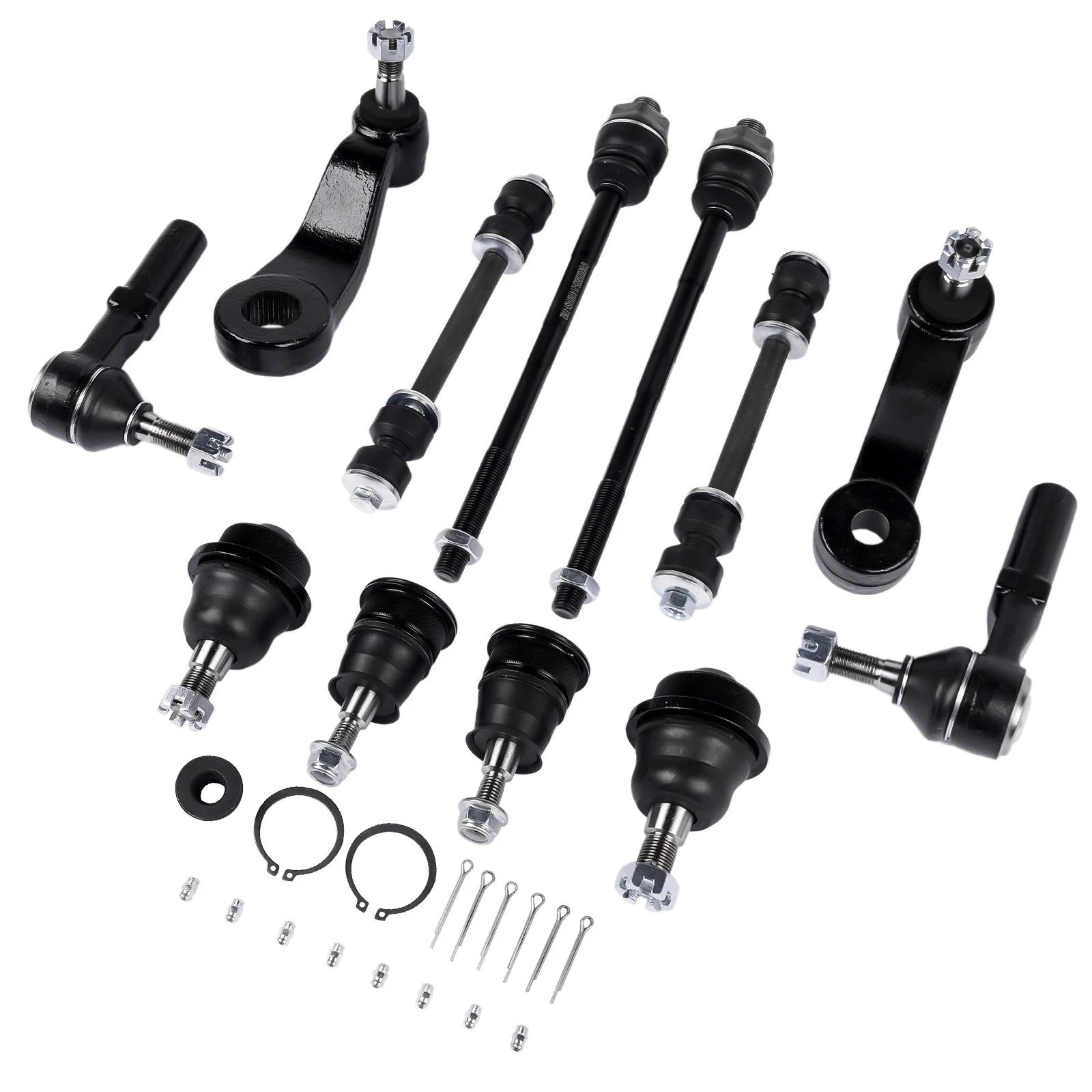 12pc Front Ball Joint and Idler Arm Kit for Chevy Silverado 1500 2500 HD (2007-2018)