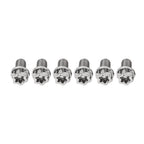 Set of 6 Titanium Torx Head Flange Screws M10x35mm for Motorcycle