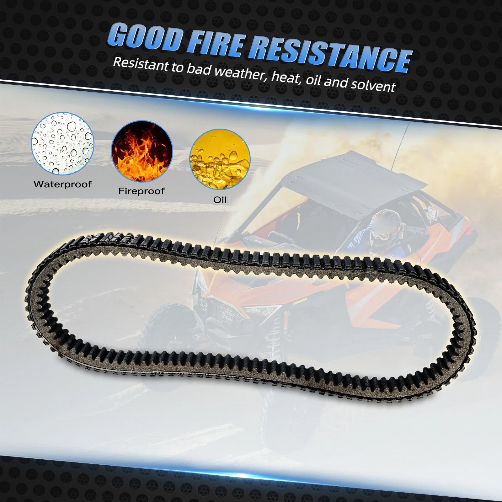 Clutch Drive Belt 3211148 for Polaris RZR XP 1000, RZR 900 (2014–2022)
