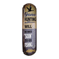 Fishing Thermometer Sign for Man Cave Wall