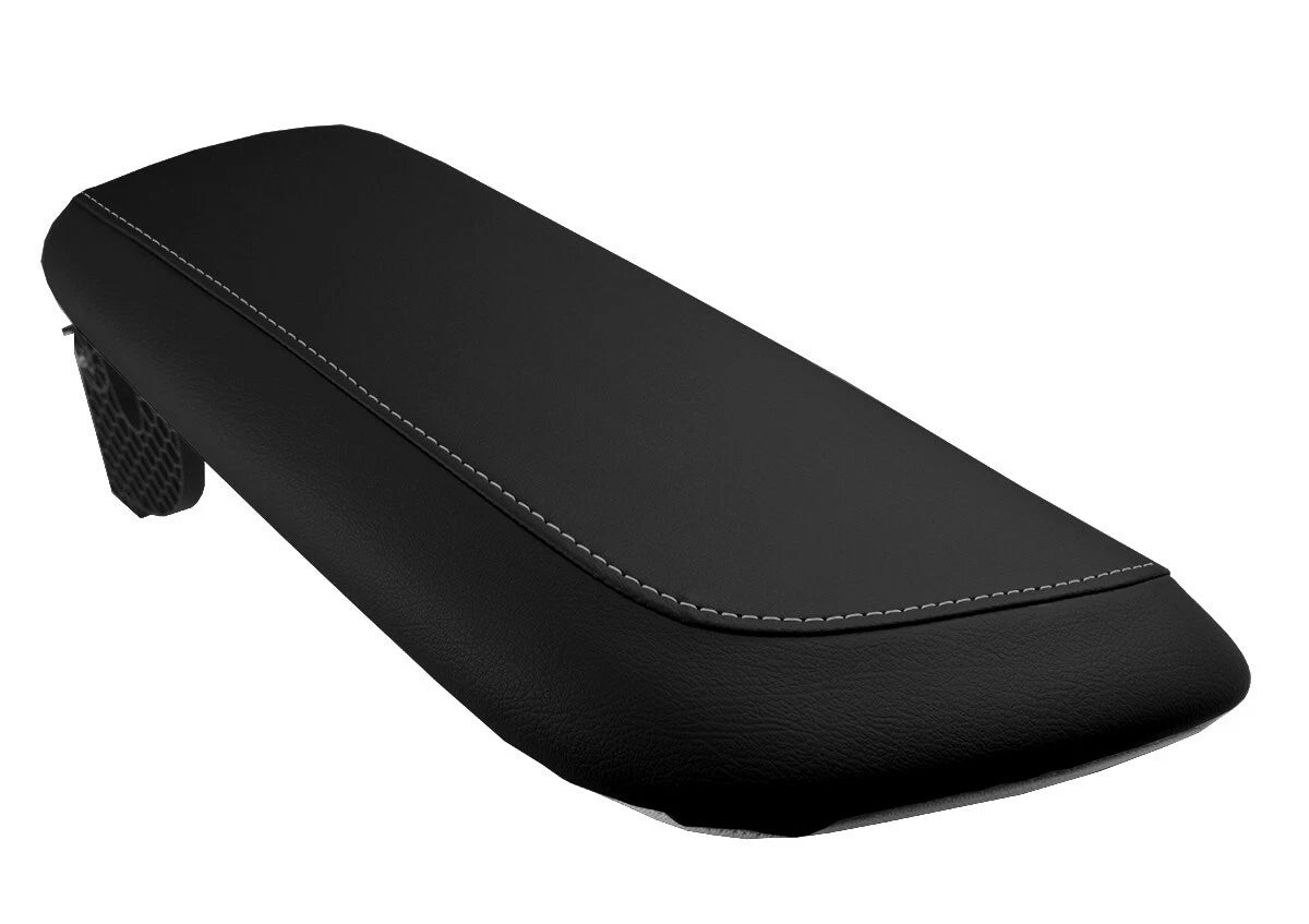 Leather Console Lid Armrest Cover for Toyota Camry (2018–2021) Gray Stitch