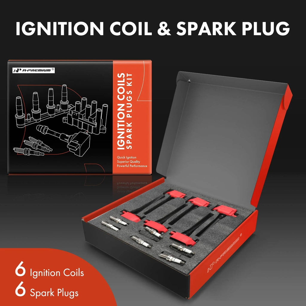 Set of 6 Ignition Coils & Iridium Spark Plugs for Ram 1500 Classic (2021)